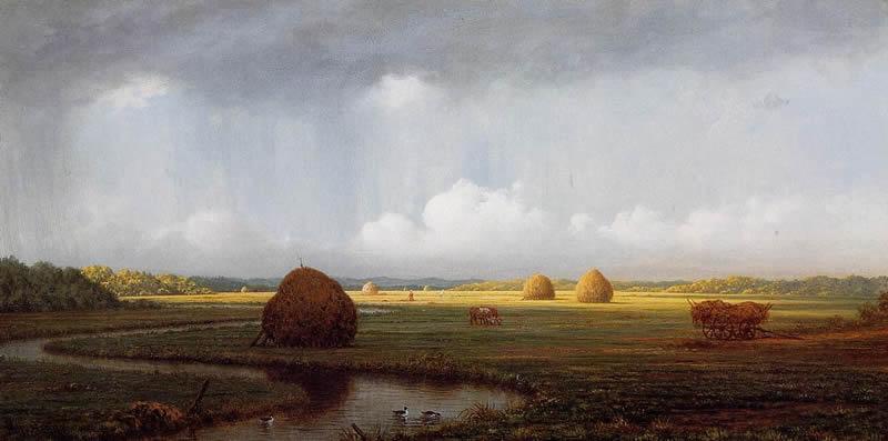 Martin Johnson Heade Sudden Shower, Newbury Marshes